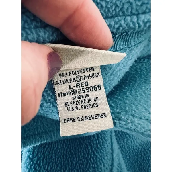 L.L. Bean Blue Fleece Stretch Full Zip Vest Size Womens Large‎ Timeless Outdoor - Image 6