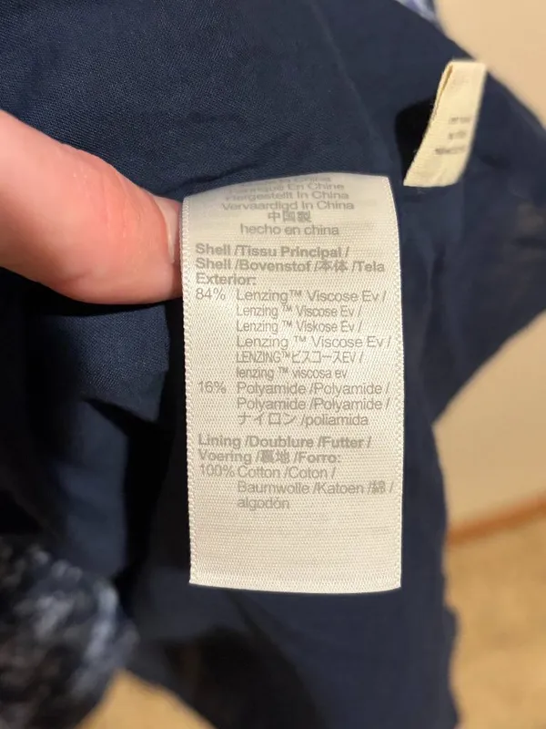 Madewell Cross-Back Halter Midi Dress in Vineyard Medallion Navy Blue - Image 15