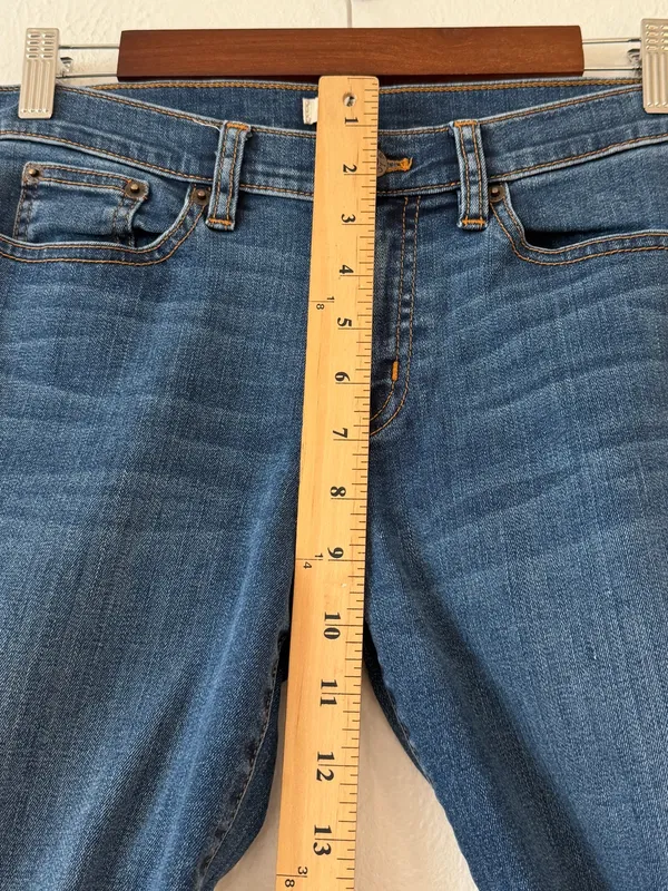 J.Crew Women’s Jeans 27/26 Stretch Slim Straight Leg Mid Rise Medium Wash Denim - Image 5