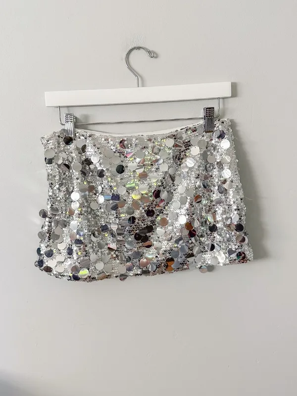 Peppermayo Champagne Chic Mini Skirt in Discoball - Image 10
