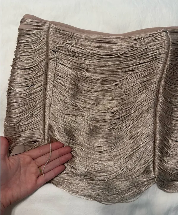 Zara Fringed Mini Skirt - Image 4