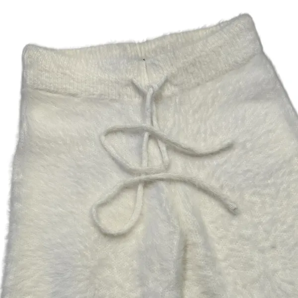 NEW Hidden Brand White Eyelash Lounge Cozy High‎ Rise Mini Shorts Women's Size S - Image 4
