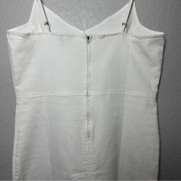 DEREK HEART Womens White Denim Short Body‎ Con Cocktail Dress Juniors XL NEW - Image 7