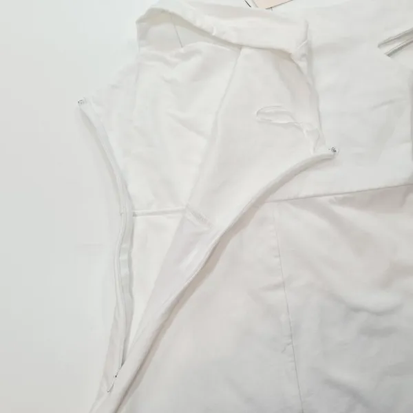 Superdown Fallon Asymmetrical Mini Dress in White Medium - Image 9