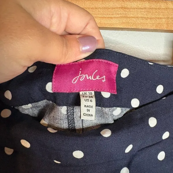 Joules Alexi Print Culottes Navy Spot - Image 5