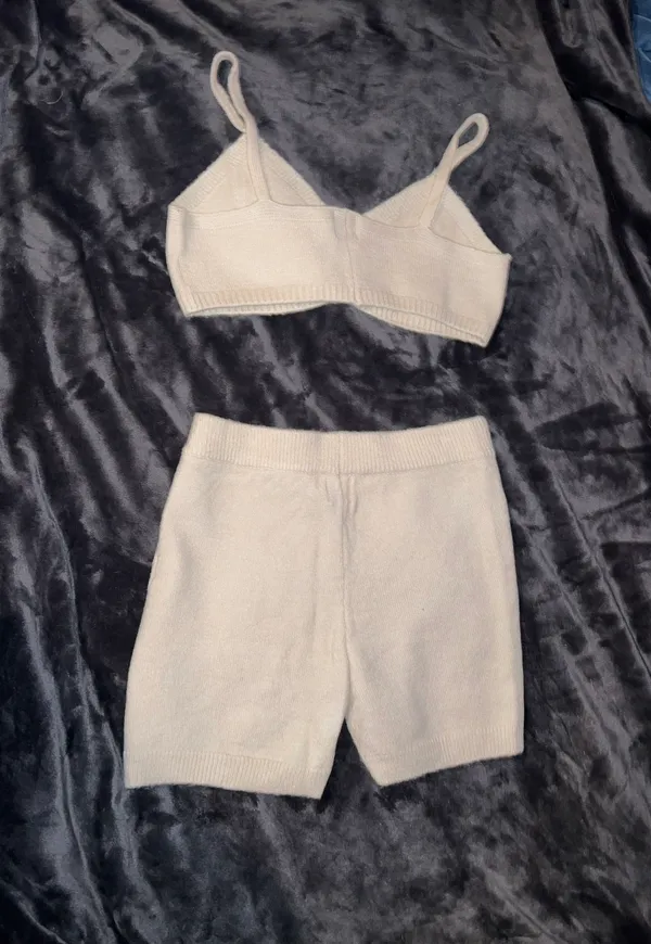 Princess Polly Nyla Bralette & Biker Short Set in Beige - Image 12