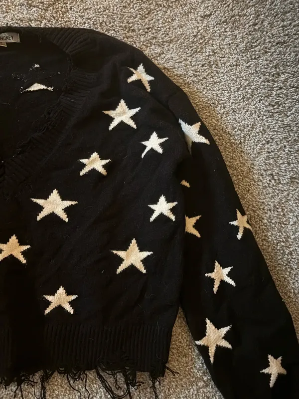 Wild Honey Distressed Sweater - Image 2
