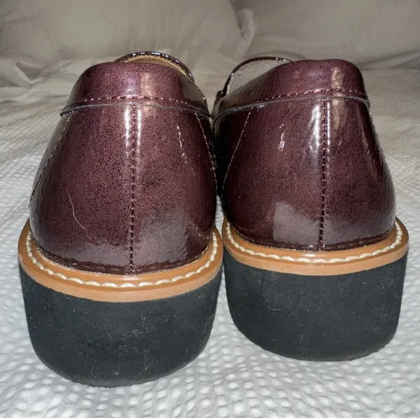 Naturalizer Elin Loafer In Cinnamon Brown Faux Leather Sz 8.5 - Image 4