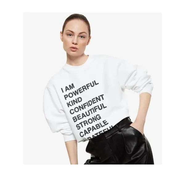 Anine Bing Empowerment Crewneck Sweatshirt - Image 2