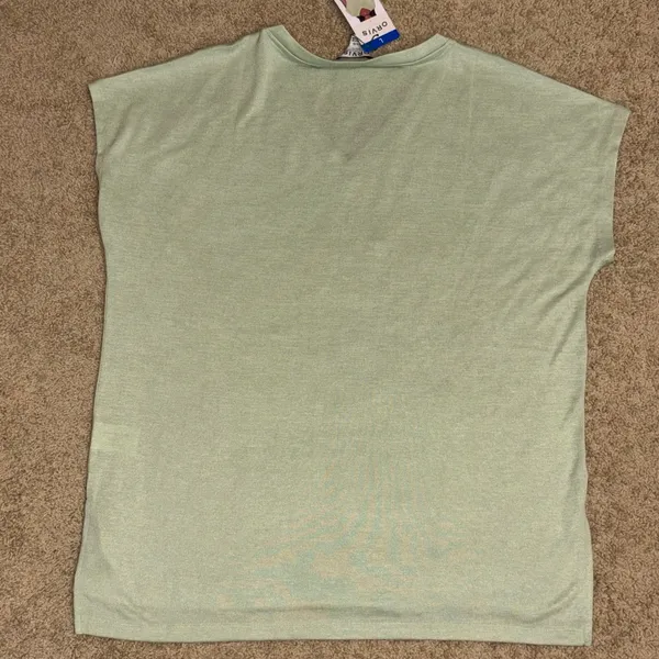 Orvis Classic Collection‎ V-Neck Cap Sleeve Top Lightweight Tee Shirt green L - Image 6