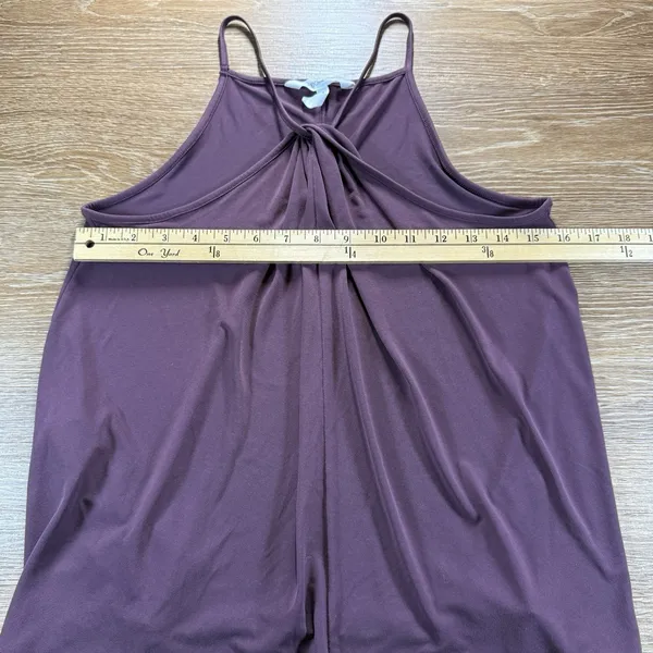 BCBGeneration Women's Plum Halter Tank Top Size Small Twist Front - Image 7