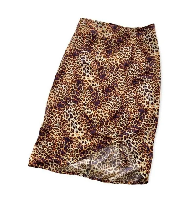 VDM The Label Swim Stassi Skirt in Leopard Multi - Image 4