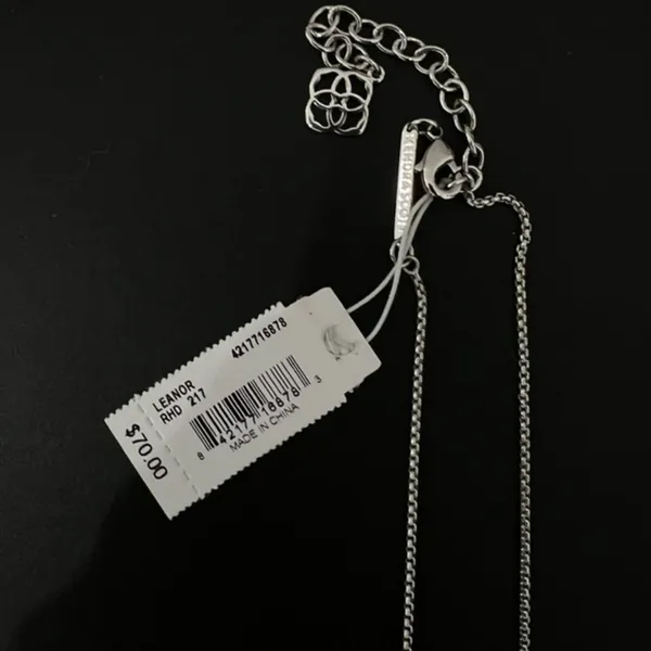 Kendra Scott RHODIUM - IVORY MOTHER OF PEARL long bar - Image 6