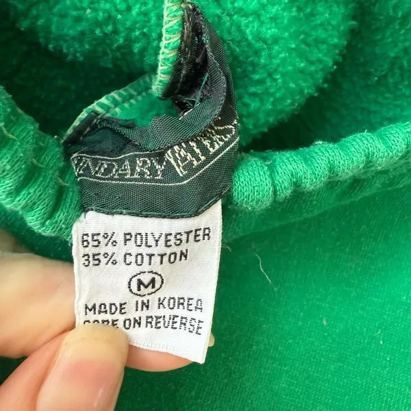 Vintage 80s 90s Boundary Waters Green Sweatsuit Track Suit Sweatshirt Sweatpants - Image 7