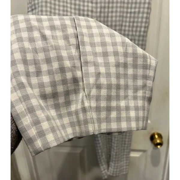 Ann Taylor Blue Gingham Check Ankle Pants Womens Size 14 Stretch‎ Career Office - Image 4