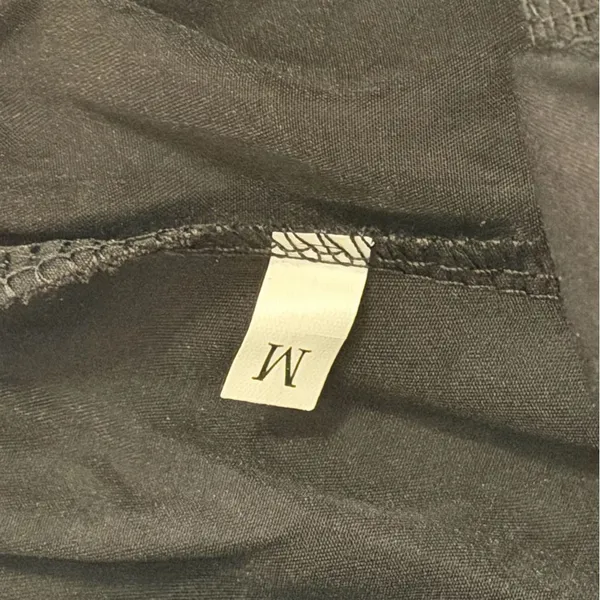Women's Black Pull On with Button and Zip Closure Pants Size M #260611 - Image 5