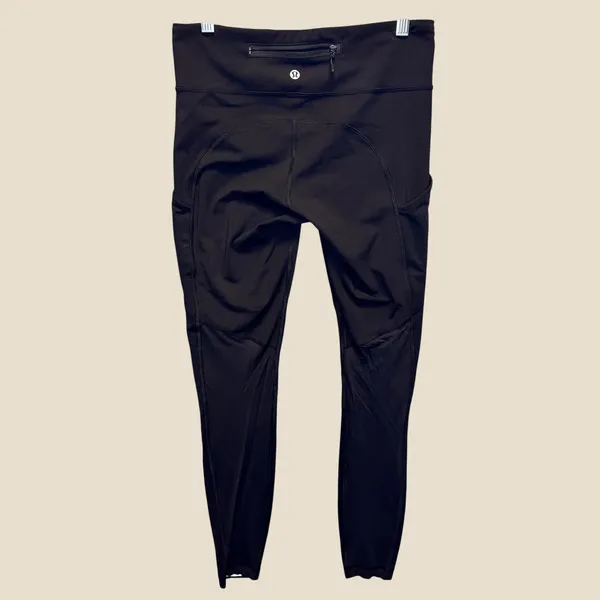 2243 | Lululemon Speed Up Tight Running Pockets Athletic Leggings Black Womens 6 - Image 2