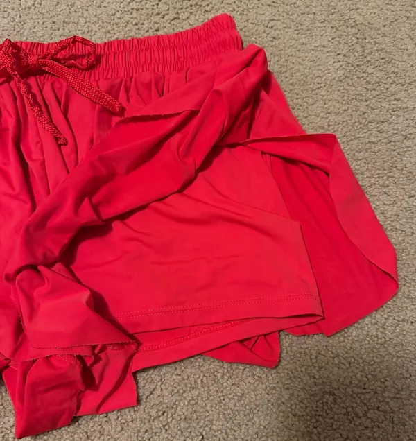 Flowy Athletic Shorts Red Size undefined - Image 3