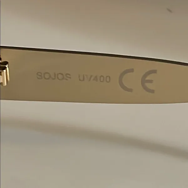 New 90’s style Sojos Gold and Black Oval Sunglasses uv 400 - Image 4