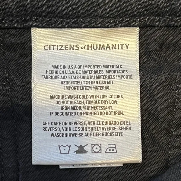 1302 | Citizens of Humanity‎ Olivia High Rise Slim Ankle Jeans Black Womens 25 - Image 9