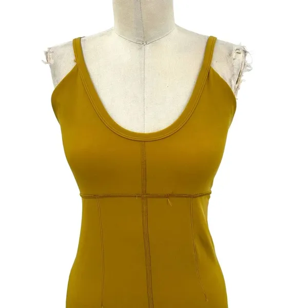 Free‎ People Movement All Star Onesie Jumpsuit Alchemy Yellow Size Medium - Image 4