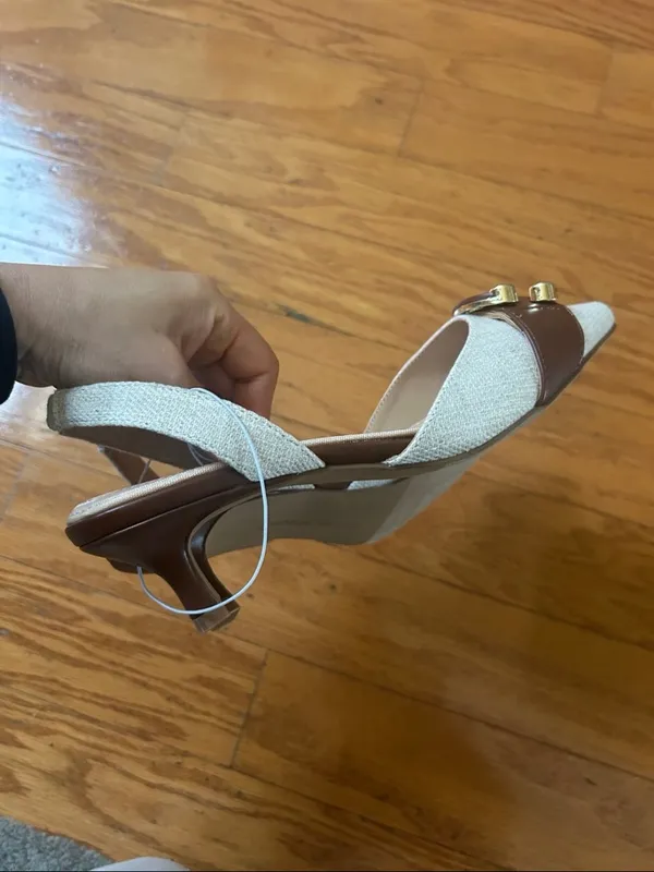 NEW Adrienne Vittadini women sling back shoes size 7 - Image 2