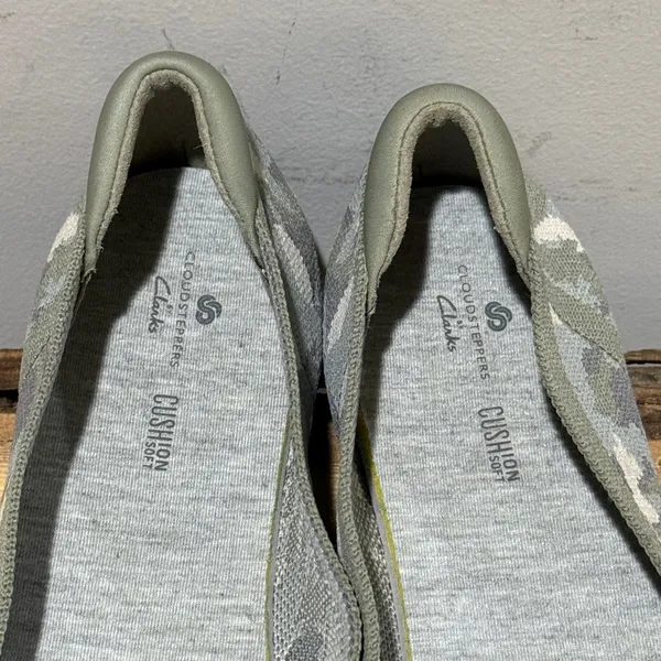 *NEW* Clarks Carly‎ Wish Cloudstepper Camouflage Ballet Flats Size 10 A51 - Image 5