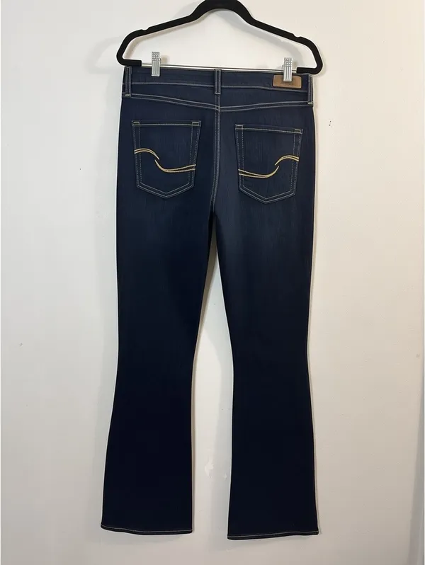 Levi Strauss Signature Modern Boot Cut Jeans Women’s 12L W31 L34 Dark Stretch - Image 2