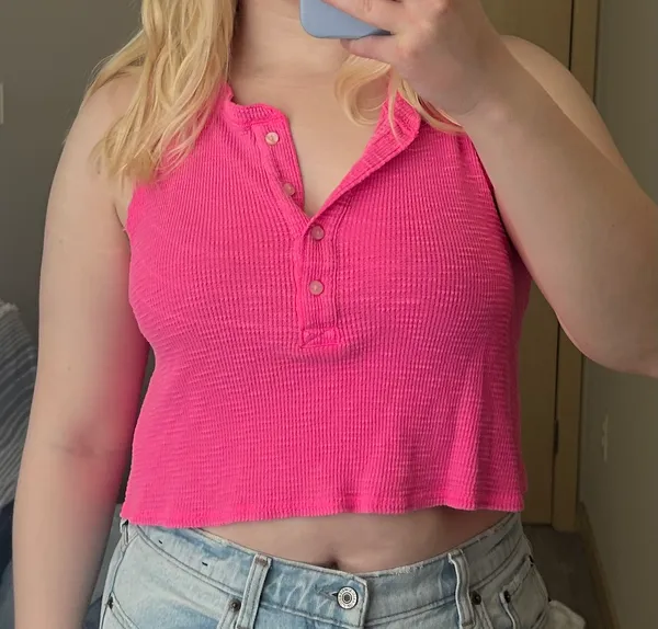 Aerie Waffle Cropped Tank Top - Image 3