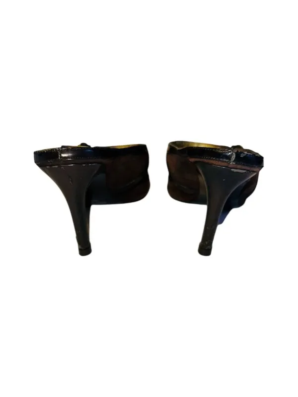 Nine West Brown Suede Slings with Buckle Detail - Image 4