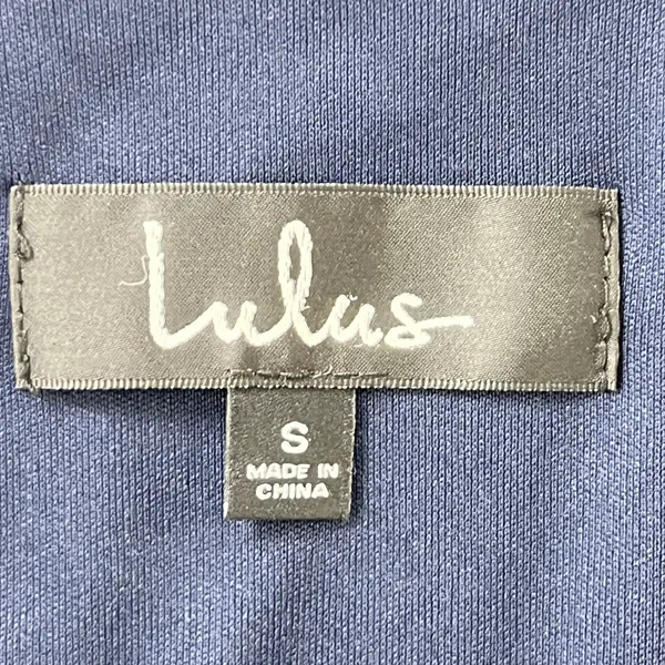 LULUS Shifting Dears Navy‎ Blue Chiffon Cold Shoulder Long Sleeve Shift Dress - Image 5
