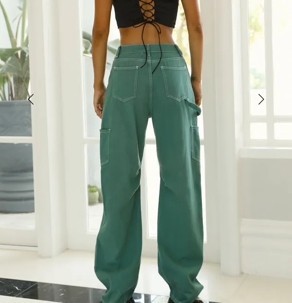 Lioness Miami Vice Pants Green - Image 2