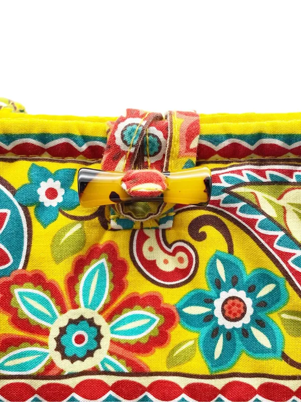 NWT Vera Bradley Provençal Floral Quilted Tote Bag Yellow Red Turquoise Print - Image 3