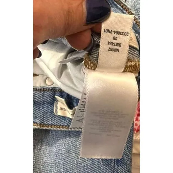 Madewell The '90s Straight Jean rondell wash Women's sz. 28 - Image 10