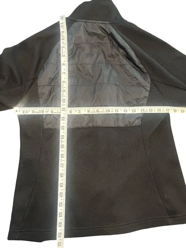 black Spyder Nova Hybrid Sweater Fleece full zip Jacket Gorpcore techwear M - Image 9