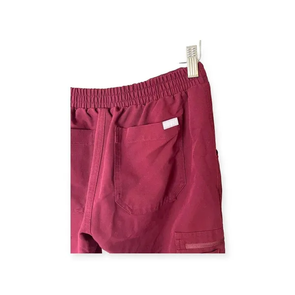 FIGS Women’s Yola High Waisted Skinny Scrub Pants XS Burgundy - Image 8