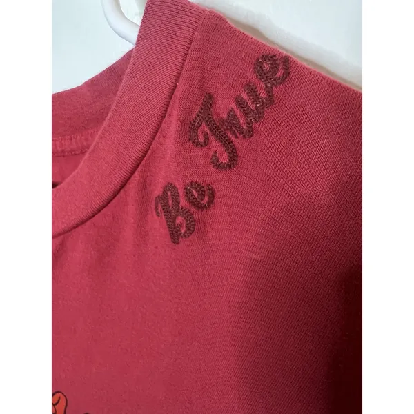 American Eagle Outfitters Shirt Wm Lg Red Disney World Mickey Mouse Christmas - Image 2