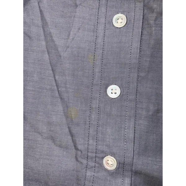 J.Crew Womens Strapless Chambray Cotton‎ Button Front Dress Blue Gray Size S - Image 5