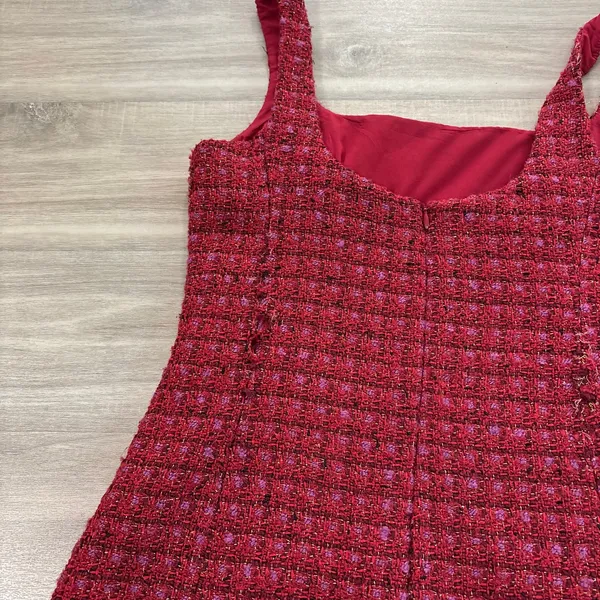 Amanda Uprichard Bethany Skort Romper Dress Women Size Medium Durham Tweed - Image 7