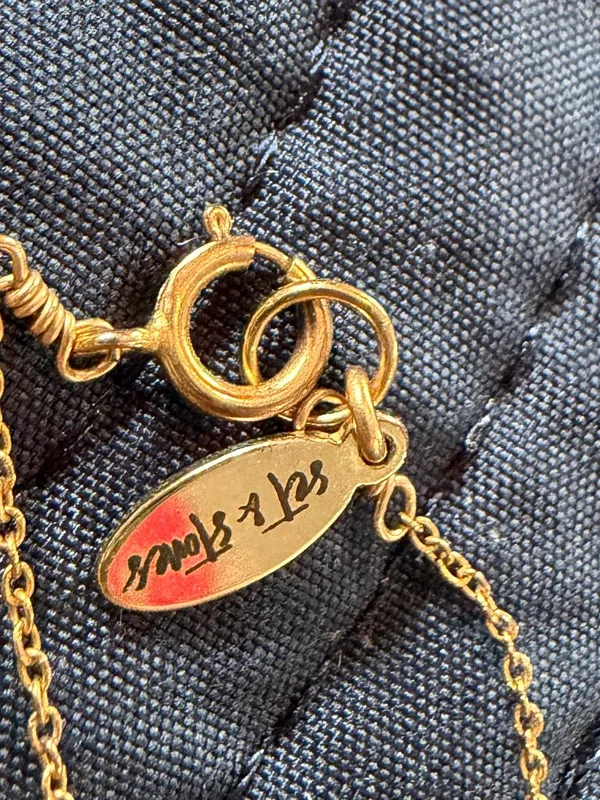 Set & Stone Constellation Aquarius Gold Tone Pendant Necklace - Image 10