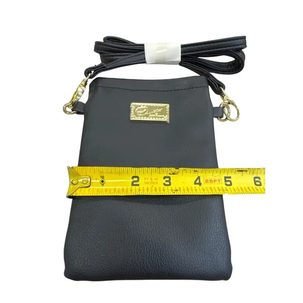 Betsey Johnson Luv Black faux leather \Crossbody Handbag SKU 8269 - Image 7