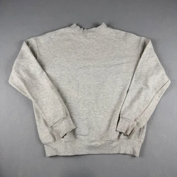 VTG DISNEY Mickey Mouse Sweatshirt Heather Gray Graphic Pullover Womens M - Image 7