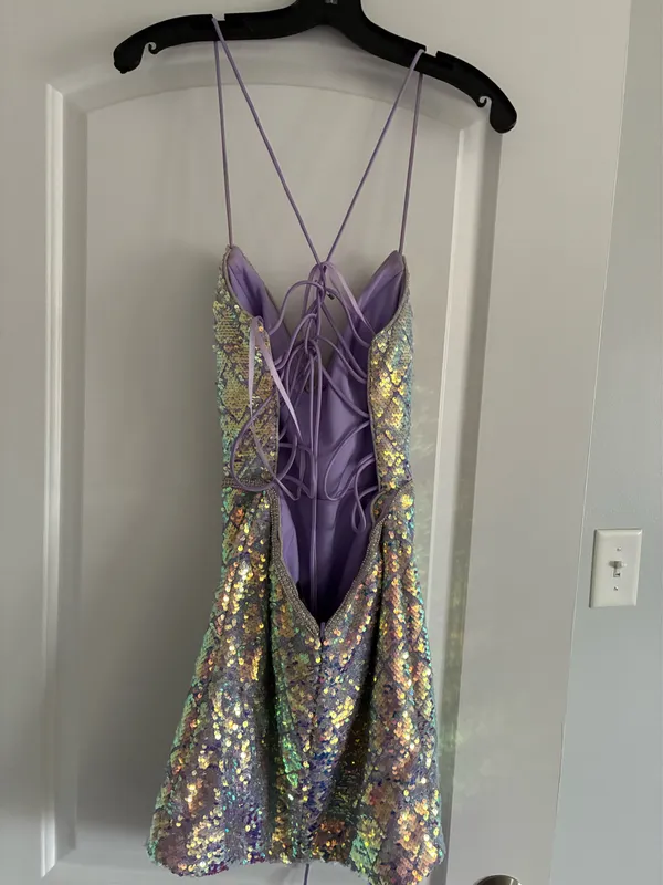 Boutique sequin Homecoming Dress  - Image 4