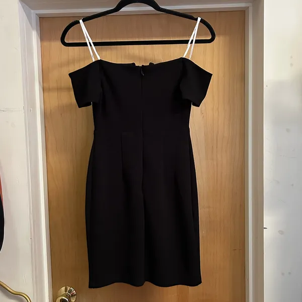 Lulus Cheers to This Black Off Shoulder Bodycon Mini Dress - size XS - MSRP $59! - Image 3