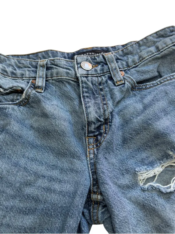 Aeropostale Low Rise Baggy Distressed Jeans Womens 00 Regular Y2K Skater Denim - Image 10