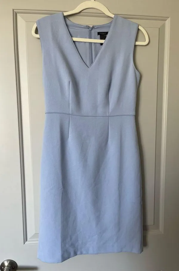 Ann Taylor Light Blue Midi Dress - Image 2