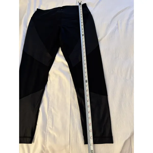 90 Degree Flex Leggings Black Women's Large Patches Yoga Activewear Athletic - Image 3