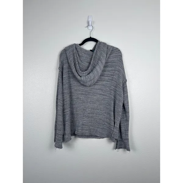 Free People Beach Women's Erica‎ Hoodie Gray Sz M - Image 11