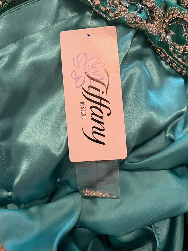 Tiffany Designs Elegant fancy maxi prom dress - Image 8