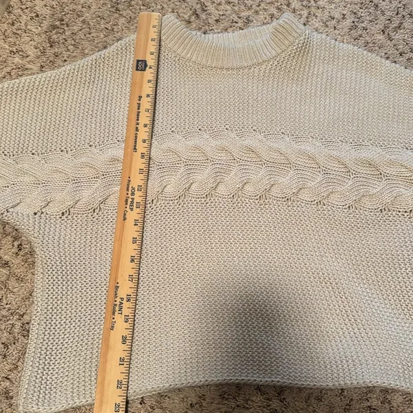 Massimo Dutti, Italian yarn, cream XS‎ - Image 7